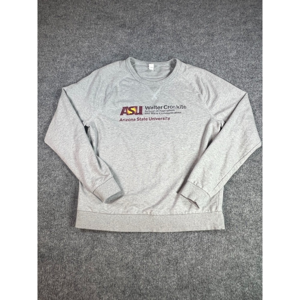 Arizona State University Walter Cronkite Gray Crewneck M Collegecore Campus